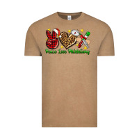 Vintage Coffee Peace love Phlebotomy Christmas Vintage Tee - NancyCooperArtShop
