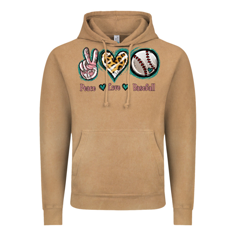 Peace Love Baseball Vintage Hoodie by Jasminsmagicworld | Teevron