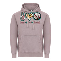Vintage Zinc Peace Love Baseball Vintage Hoodie - Jasminsmagicworld