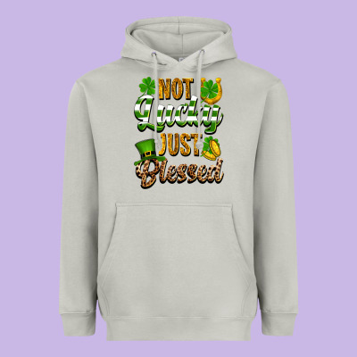 St. Patrick's Not Lucky Just Blessed Heavyweight Hoodie Designed By Oliviacreatesart