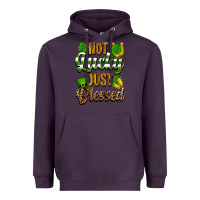 Plum St. Patrick's Not lucky just blessed Heavyweight Hoodie - OliviaCreatesArt