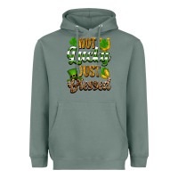Sage St. Patrick's Not lucky just blessed Heavyweight Hoodie - OliviaCreatesArt
