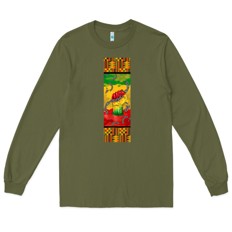 Juneteenth Pen Wrap Long Sleeve Tee by BarkalooDesign | Teevron