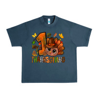 Midnight Navy my first thanksgiving with turkey bbs Urban Heavy Tee - BundleAndBundleShop