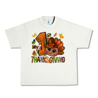 Pistachio my first thanksgiving with turkey bbs Urban Heavy Tee - BundleAndBundleShop