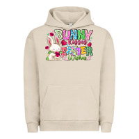Pigment French Oak Bunny Kisses Easter Wishes Urban Hoodie - CowhideDigitalArt
