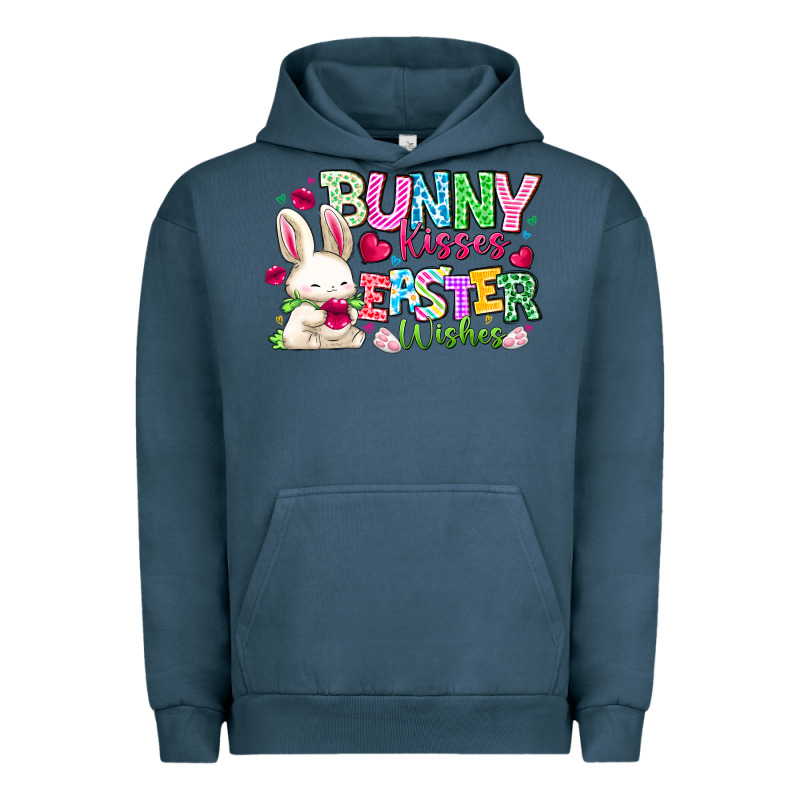 Bunny Kisses Easter Wishes Urban Hoodie by CowhideDigitalArt | Teevron