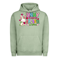 Pigment Oil Green Bunny Kisses Easter Wishes Urban Hoodie - CowhideDigitalArt