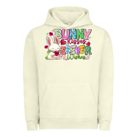 Pigment Pistachio Bunny Kisses Easter Wishes Urban Hoodie - CowhideDigitalArt