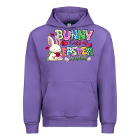 Tulip Bunny Kisses Easter Wishes Urban Hoodie - CowhideDigitalArt