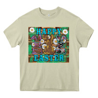 Mossy easter happy easter western bunnies daisies Heavy Core Tee - Artiststas