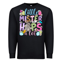 Black Easter Day Little mister hops a lot Premium Sweatshirt - OliviaCreatesArt
