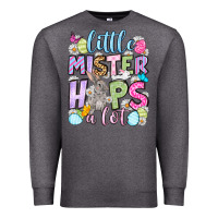 Charcoal Heather Easter Day Little mister hops a lot Premium Sweatshirt - OliviaCreatesArt