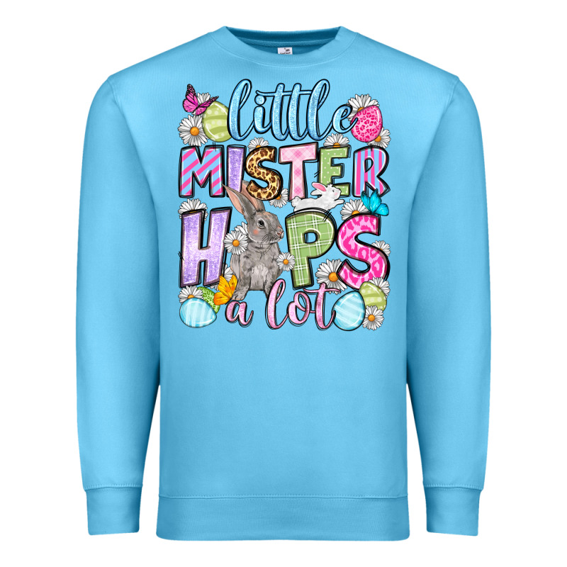 Easter Day Little Mister Hops A Lot Premium Sweatshirt by OliviaCreatesArt | Teevron