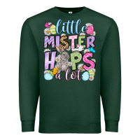Sports Green Easter Day Little mister hops a lot Premium Sweatshirt - OliviaCreatesArt