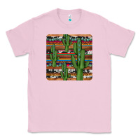 Bubblegum Pink cactus gemstone coaster Classic Tee - JahusDesignShop