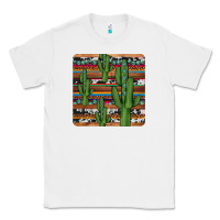 White cactus gemstone coaster Classic Tee - JahusDesignShop