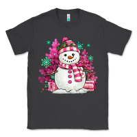 Smoke pink christmas snowman Classic Tee - MaliasSmallBusiness