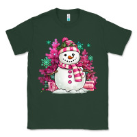 Sports Green pink christmas snowman Classic Tee - MaliasSmallBusiness