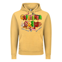 Vintage Mustard Christmas cafeteria crew Vintage Hoodie - MaliasSmallBusiness