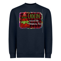 Navy Crocin around the christmas tree Heavyweight Sweatshirt - Bettercallsaul