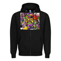 Black mardi gras gamer Zipper Hoodie - CowGirlArtShop