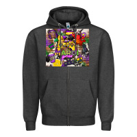 Charcoal Heather mardi gras gamer Zipper Hoodie - CowGirlArtShop