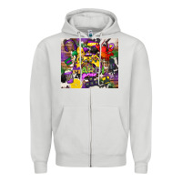 Dove Grey mardi gras gamer Zipper Hoodie - CowGirlArtShop
