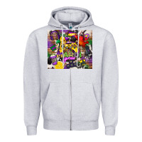 Heather Grey mardi gras gamer Zipper Hoodie - CowGirlArtShop