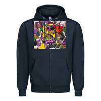 Navy mardi gras gamer Zipper Hoodie - CowGirlArtShop