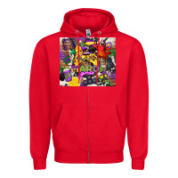 Red mardi gras gamer Zipper Hoodie - CowGirlArtShop