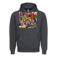 Smoke mardi gras gamer Zipper Hoodie - CowGirlArtShop