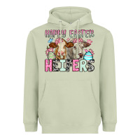 Matcha Happy Easter Heifers Heavyweight Hoodie - OliviaCreatesArt
