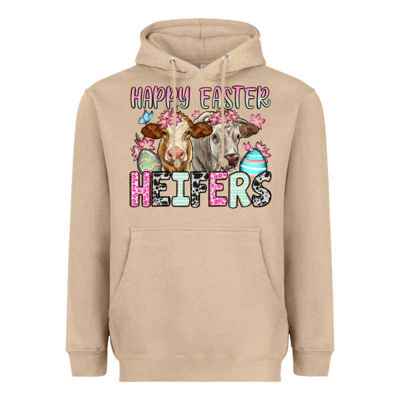 Happy Easter Heifers Heavyweight Hoodie by OliviaCreatesArt | Teevron
