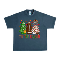 Midnight Navy tis' the season american football christmas cakes bbs Urban Heavy Tee - BundleAndBundleShop