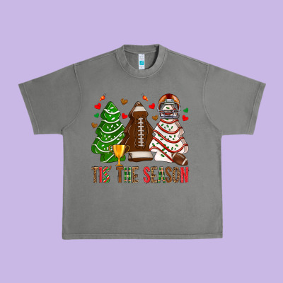 Tis' The Season American Football Christmas Cakes Bbs Urban Heavy Tee Designed By Bundleandbundleshop