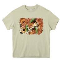 Mossy horseshoe cowhide cactus background Heavy Core Tee - AdoDesignShop