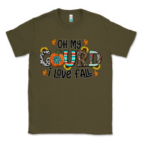 Army Green oh my gourd i love fall Classic Tee - CowhideDigitalArt