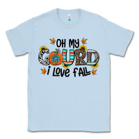 Dusty Blue oh my gourd i love fall Classic Tee - CowhideDigitalArt