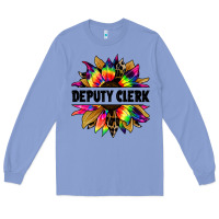 Deputy Clerk Tie Dye Sunflower Long Sleeve Tee | Teevron