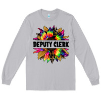 Moon Dust deputy clerk tie dye sunflower Long Sleeve Tee - Jasminsmagicworld