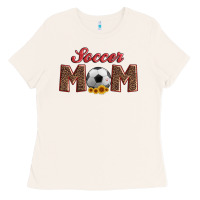 Bone soccer mom with ball and sunflower Ladies Tee - Artiststas