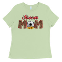 Matcha soccer mom with ball and sunflower Ladies Tee - Artiststas