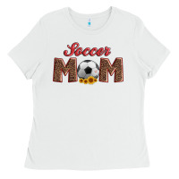 Soccer Mom With Ball And Sunflower Ladies Tee | Teevron