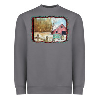 Storm Christmas Barn Tractor Snow Heavyweight Sweatshirt - Bettercallsaul