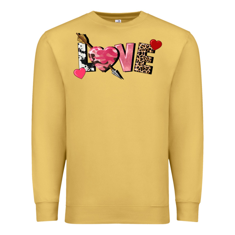 Love Valentine's Day Premium Sweatshirt by FaDigitalArtStudio | Teevron