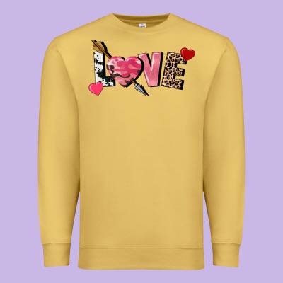 Love Valentine's Day Premium Sweatshirt Designed By Fadigitalartstudio