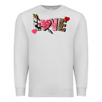 Dove Grey Love Valentine's Day Premium Sweatshirt - FaDigitalArtStudio