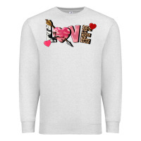 Oatmeal Heather Love Valentine's Day Premium Sweatshirt - FaDigitalArtStudio