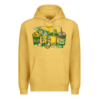 Antique Gold St. Patrick's Day Nurse coffee cups Premium Hoodie - HowdyJamesFarm